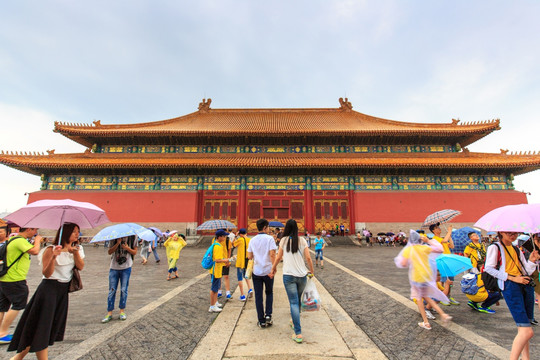 北京故宫太和殿金銮殿丹陛月台