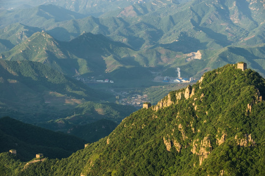 板厂峪长城 夏天 层峦叠嶂