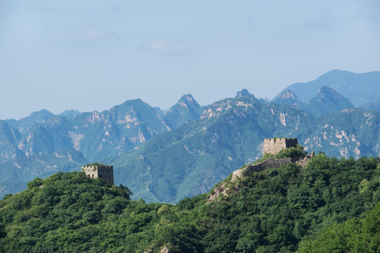 板厂峪长城 夏天 层峦叠嶂