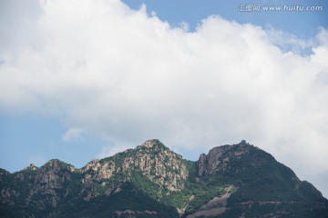 板厂峪长城 夏天 蓝天白云