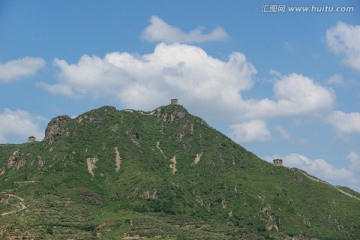 板厂峪长城 夏天 蓝天白云