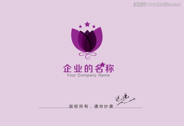 花瓣logo 花卉logo