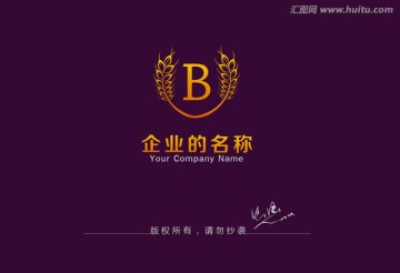 水稻logo 麦穗logo