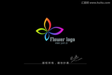 标志设计 花卉logo