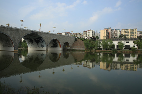 山水武宁朝阳湖风景