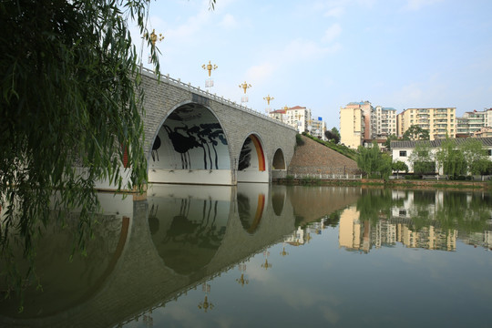 山水武宁朝阳湖风景