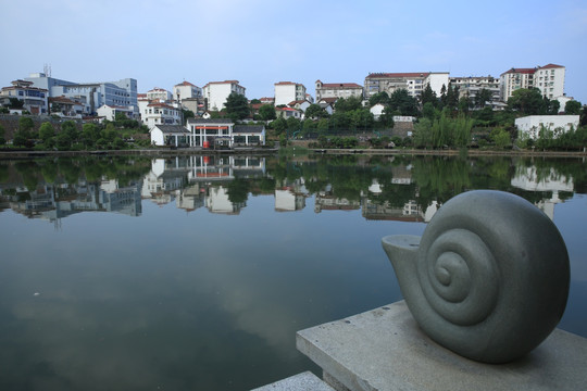 山水武宁城市风光