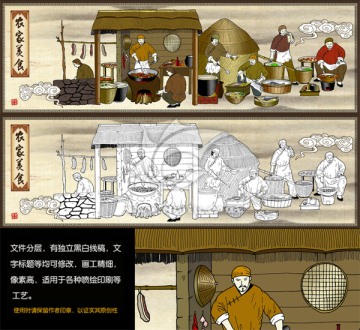 農(nóng)家私房菜海報(bào)