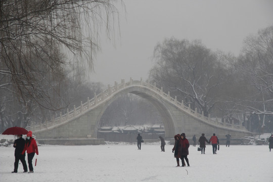 颐和园雪景