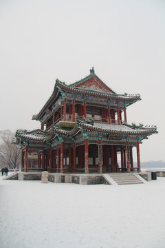 颐和园雪景