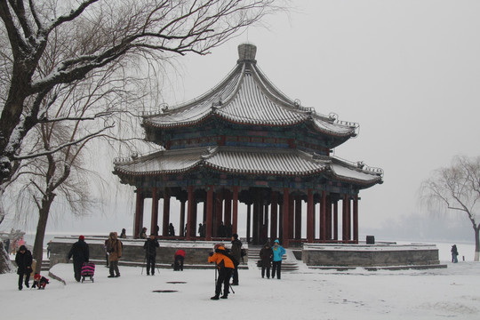 颐和园雪景