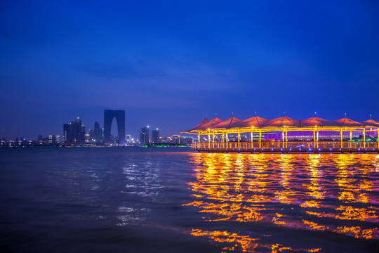 金鸡湖夜景