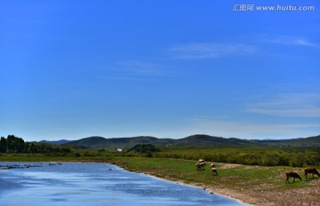 草原河水