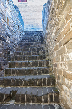 長城上的臺階 金山嶺長城