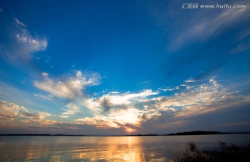 晚霞 湖泊（高清）