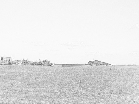 青島棧橋素描