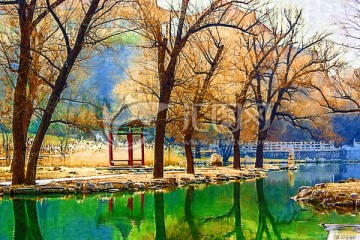 風(fēng)景油畫 不分層