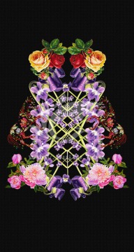 掛畫花卉