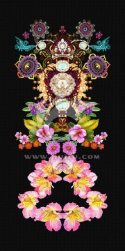 掛畫花卉