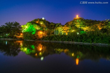 柳州 蟠龙山公园 夜景