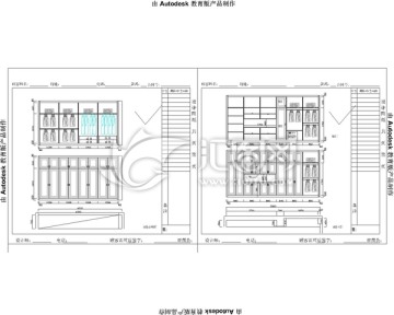全屋衣柜 儲物柜 鞋柜設(shè)計圖