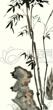 水墨竹子 裝飾畫(huà)