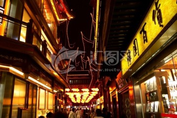 上海豫园灯光夜市