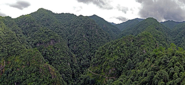 武义牛头山群山栈道全景大图