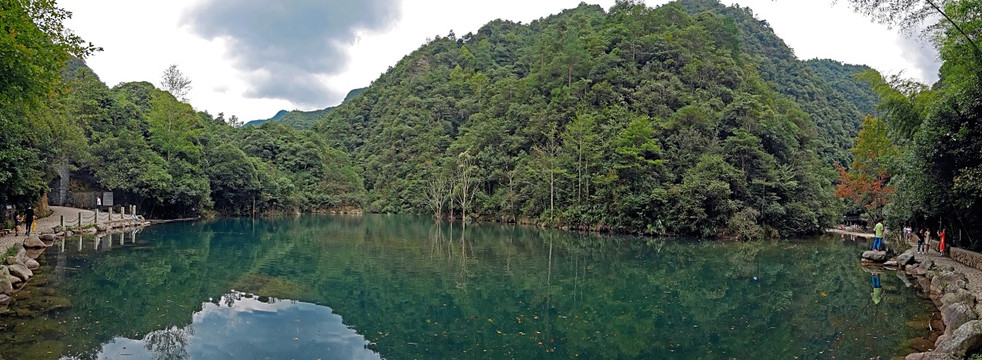 武义牛头山石门峡浴仙湖全景大图