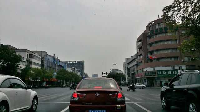 扬州街景 城市交通