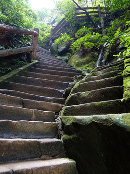 石梯 山路 陡坡