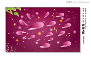 花瓣 花藤 花邊 背景底紋