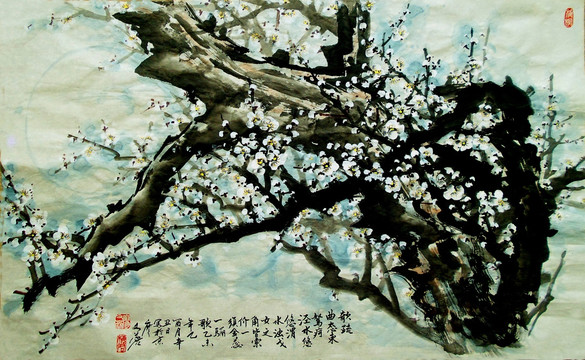 國(guó)畫白梅