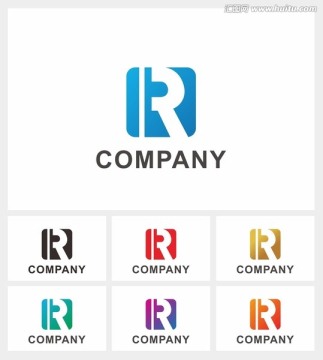 R字母logo