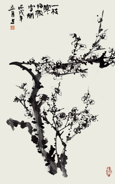 水墨梅花