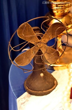 复古黄铜电风扇模型工艺品摆件