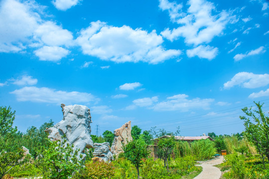 高清天空 公园风景