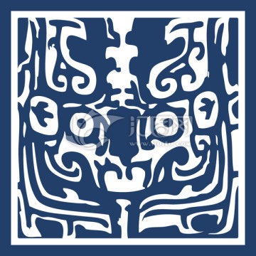藍(lán)印花布