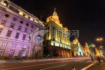 上海外滩夜景万国建筑博览群