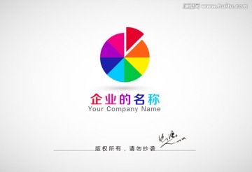 圆形logo 七彩logo