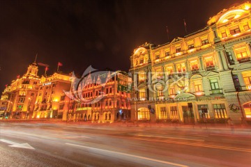 上海外滩夜景万国建筑博览群