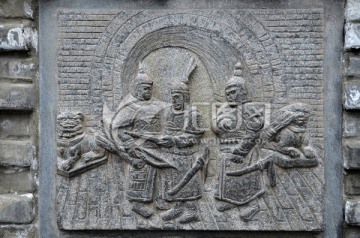 蒙古战士浮雕