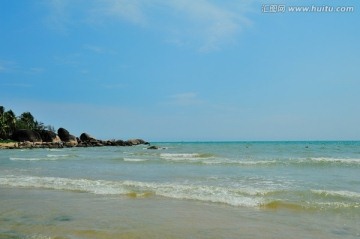 海南三亚天涯海角景区的沙滩