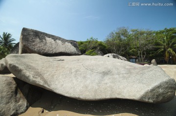 天涯海角景区礁石