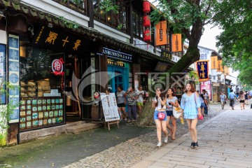 江南水乡苏州平江路古街