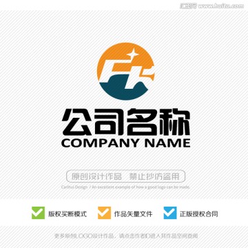 FK字母 LOGO设计