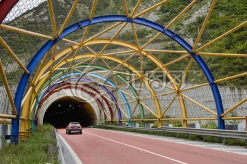 汶川高速公路隧道口防护网