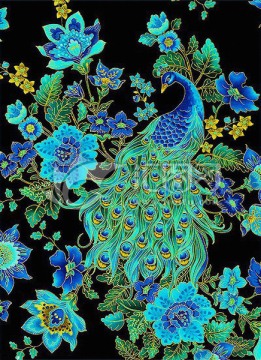 抽象孔雀背景圖