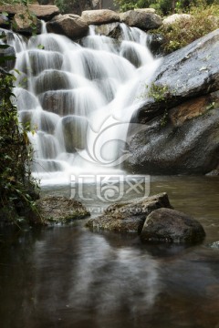 山间小溪 泉水瀑布