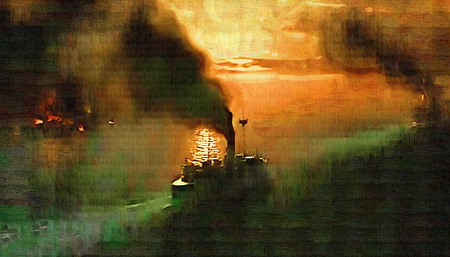海上風(fēng)景油畫